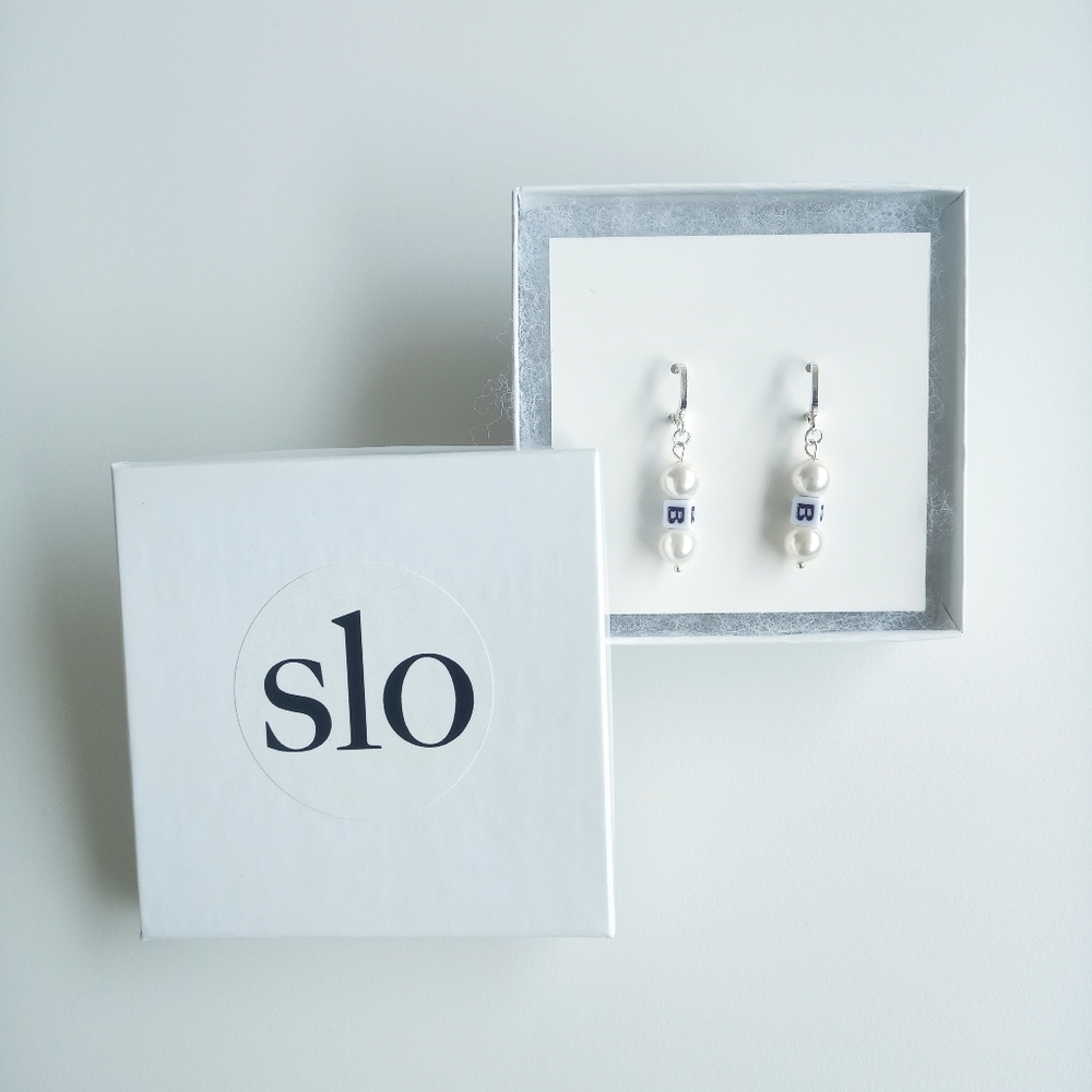 Pearl Hoop Earrings (Hand Crafted, Local, Slow Fashion)